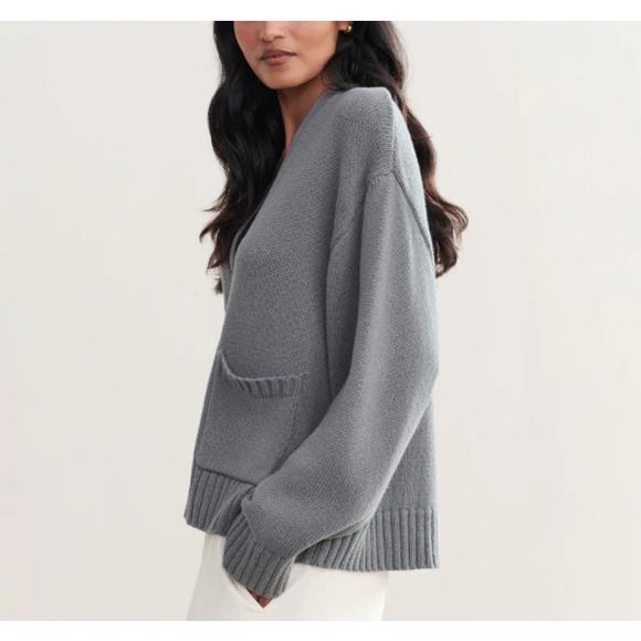 Jenni Kayne Gray Cardigan Sweater - Picture 2 of 13